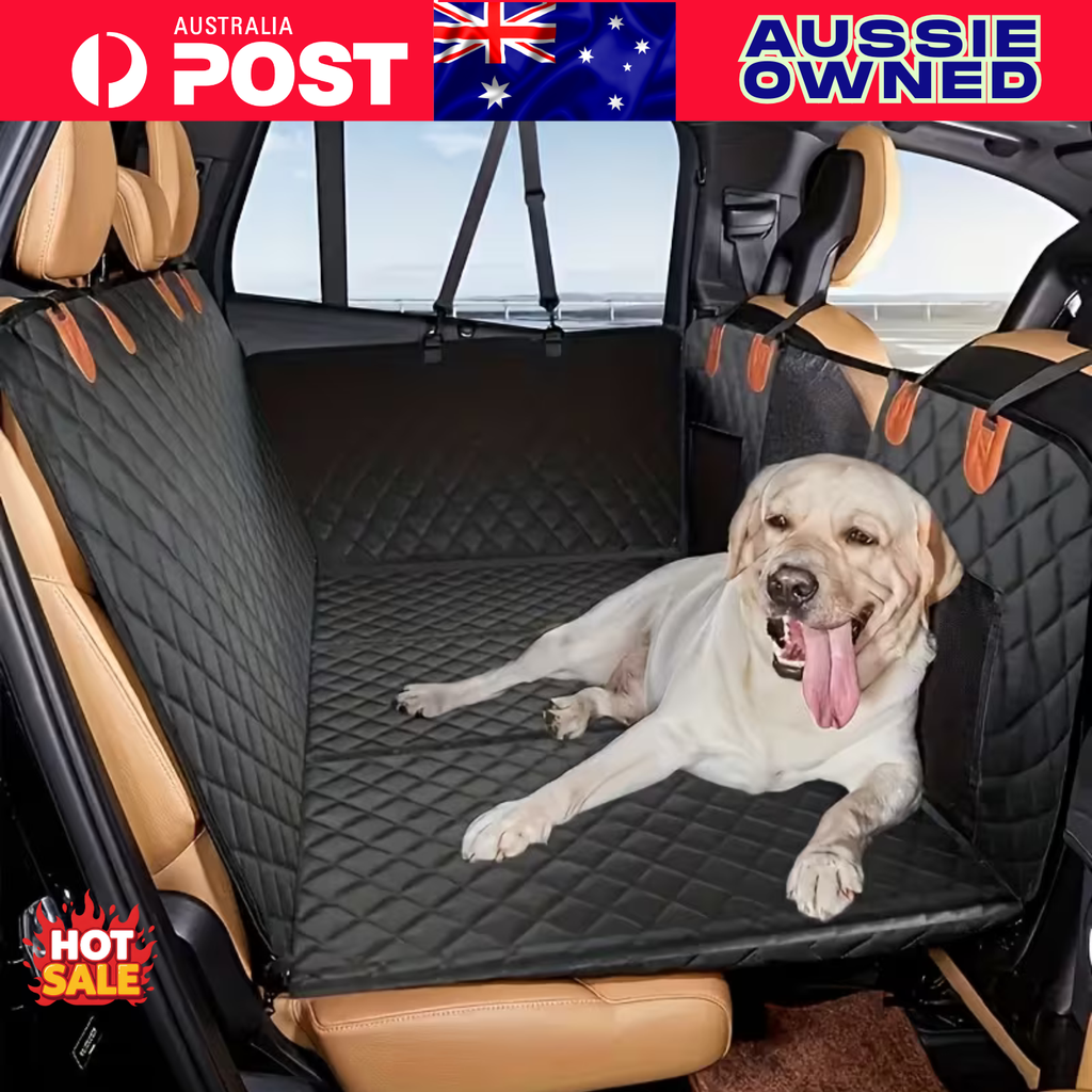 Paw Deck™ Hard Base Dog Car Seat Protector | Waterproof Back Seat Cover for Cars, SUVs & Utes